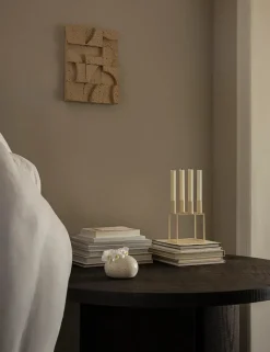 Kubus 4 Lysestage, bruneret kobber fra Audo Copenhagen