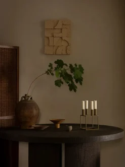 Kubus 4 Lysestage, bruneret kobber fra Audo Copenhagen