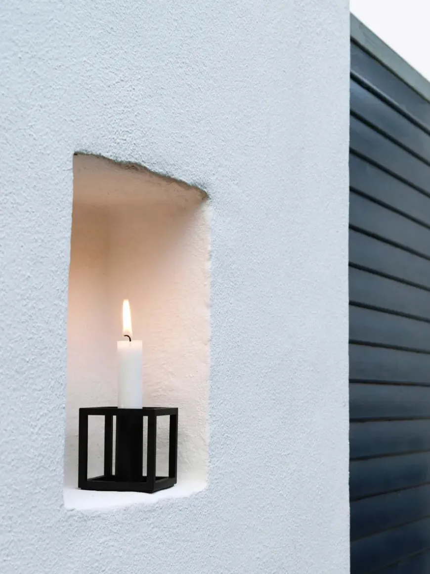 Kubus 1 Lysestage, hvid fra Audo Copenhagen