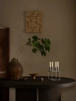 Kubus 4 Lysestage, hvid fra Audo Copenhagen