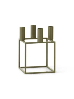 Kubus 4 Lysestage, olive fra Audo Copenhagen