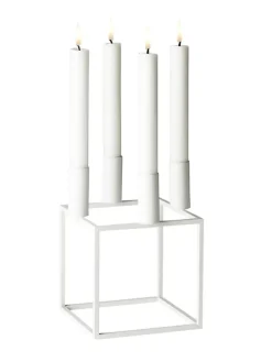 Kubus 4 Lysestage, olive fra Audo Copenhagen