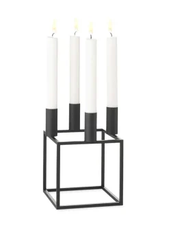 Kubus 4 Lysestage, olive fra Audo Copenhagen