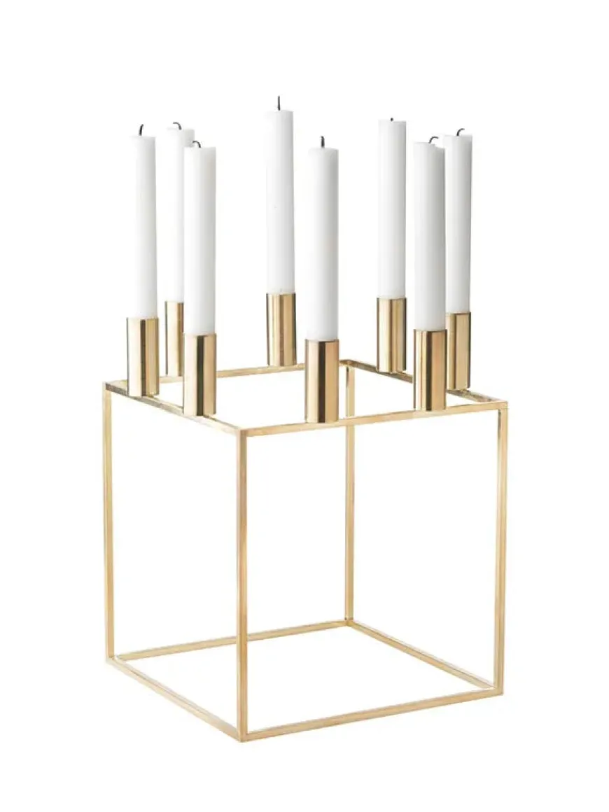 Kubus 8 Lysestage, sort fra Audo Copenhagen