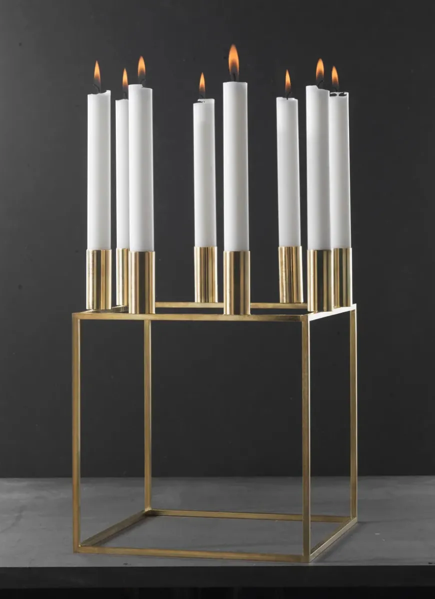 Kubus 8 Lysestage, sort fra Audo Copenhagen