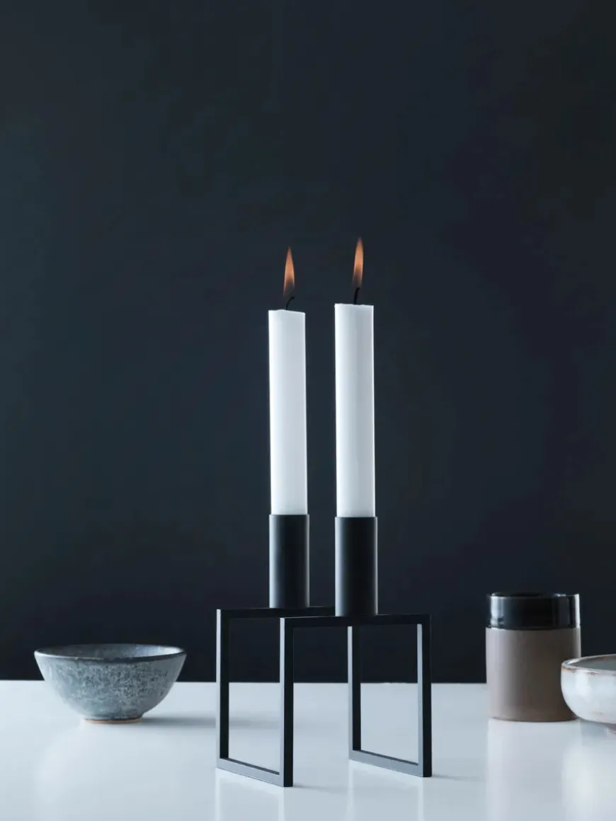 Kubus Line hvid lysestage fra Audo Copenhagen