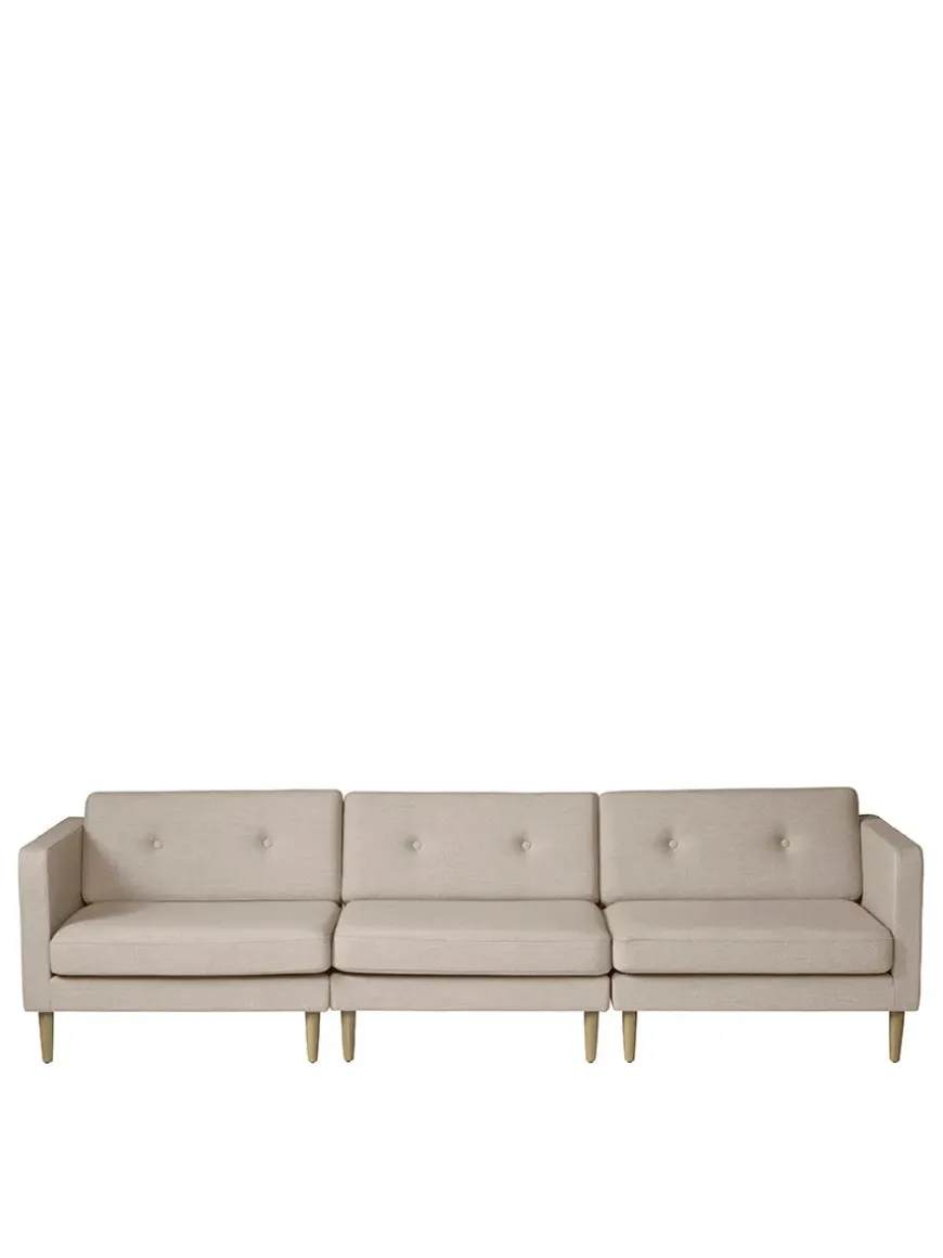 L42 Firhøj Sofa 3-Personers, beige fra FDB Møbler