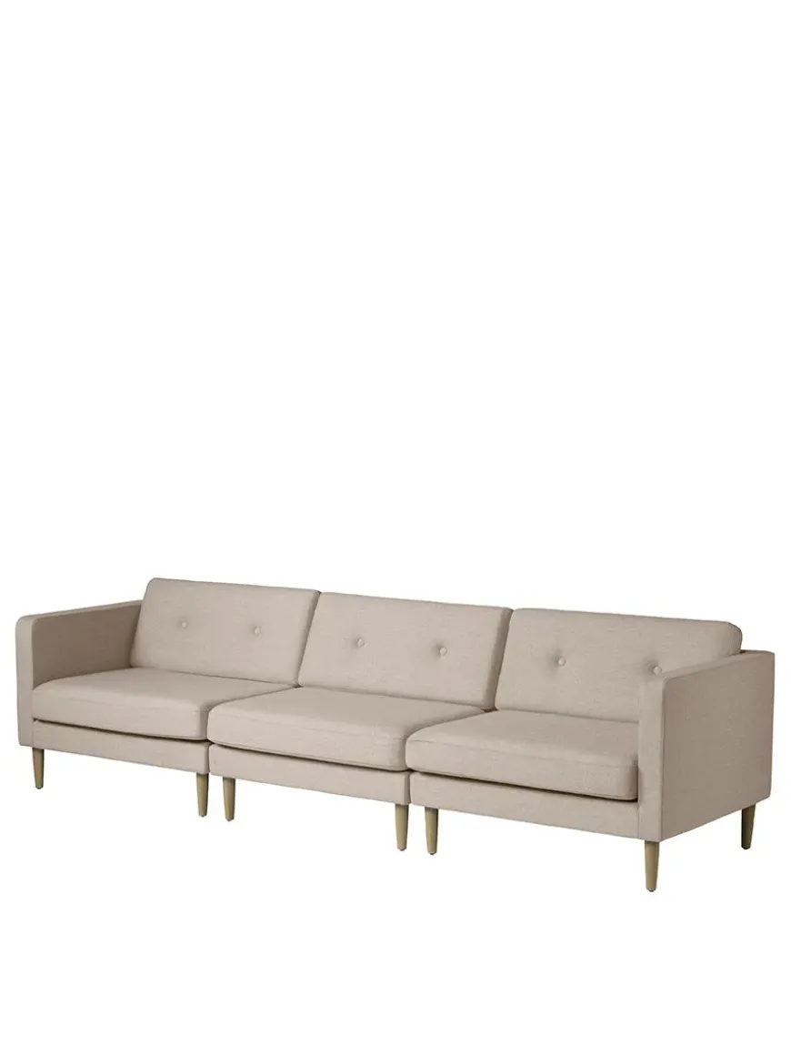 L42 Firhøj Sofa 3-Personers, beige fra FDB Møbler