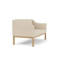 L45 MK154 2 pers. sofa, sort læder af Mogens Koch