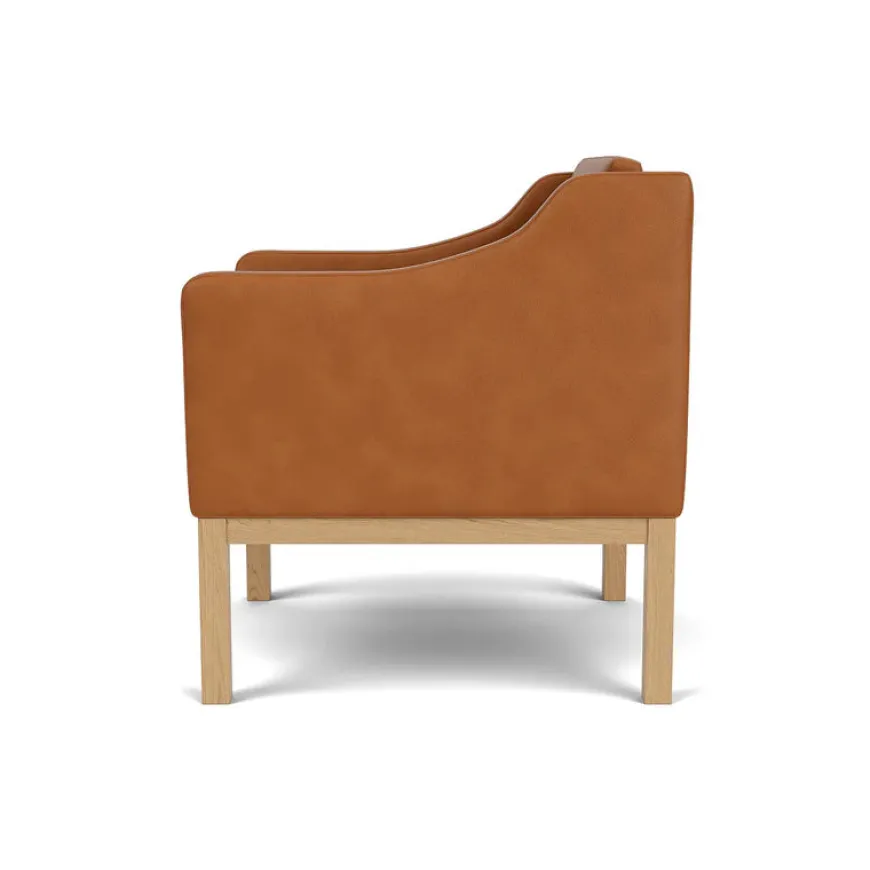 L46 MK155 lænestol, beige tekstil af Mogens Koch