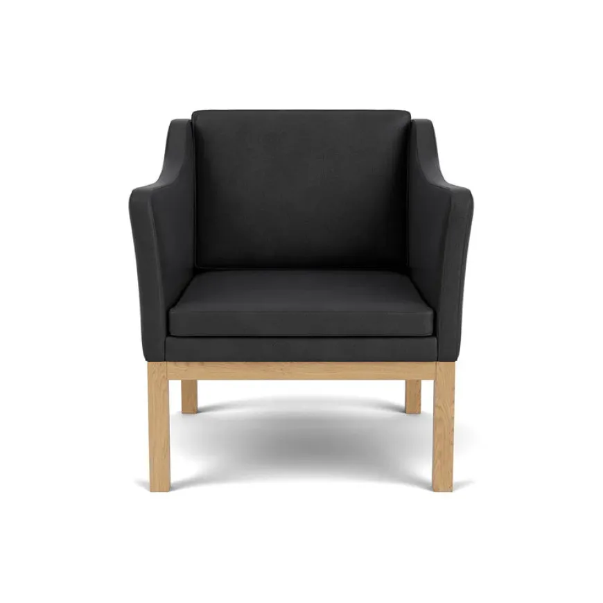 L46 MK155 lænestol, beige tekstil af Mogens Koch