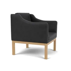 L46 MK155 lænestol, beige tekstil af Mogens Koch