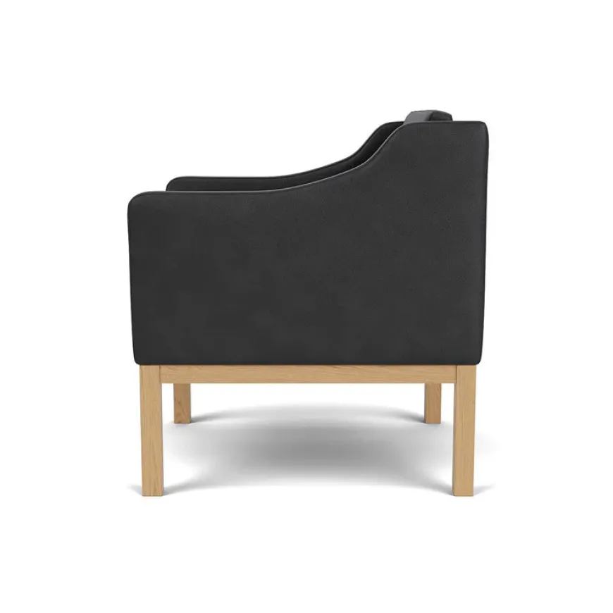 L46 MK155 lænestol, beige tekstil af Mogens Koch