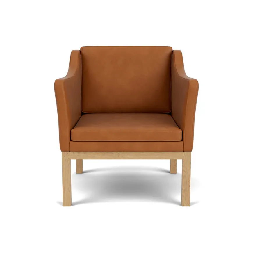 L46 MK155 lænestol, beige tekstil af Mogens Koch