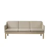 L43 MK46 Sofa, beige tekstil af Mogens Koch