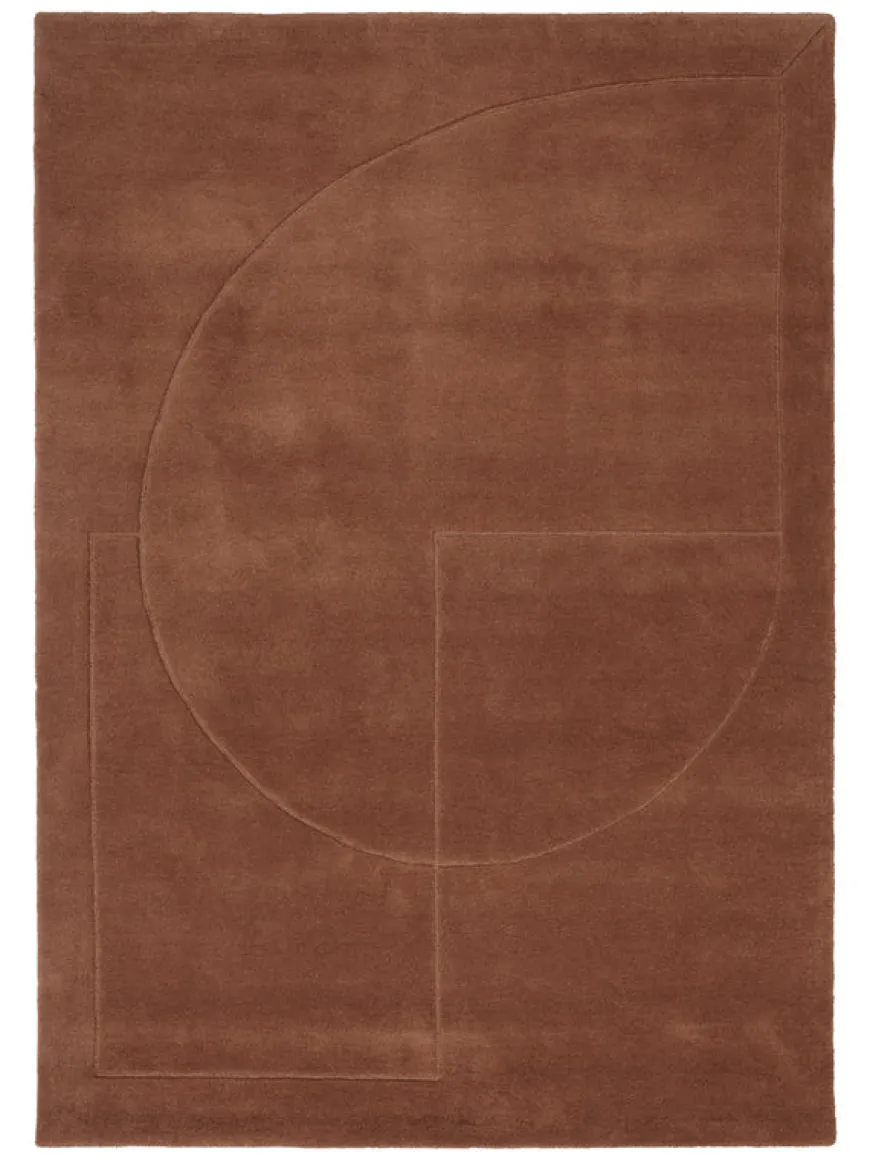 Lineal Poem Tæppe, Amber fra Linie Design