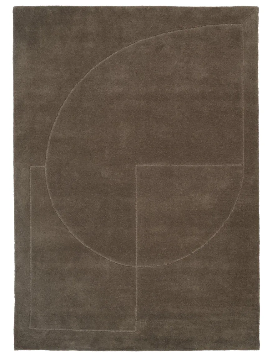 Lineal Poem Tæppe, Amber fra Linie Design