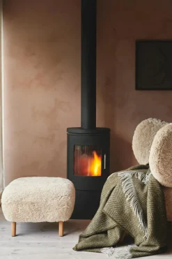 Livø Plaid, rosewood fra Silkeborg Uldspinderi