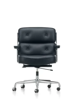 Lobby Chair ES 104 kontorstol, sort læder fra Vitra