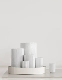 Lyngbyvasen i mørk grøn, H31 cm fra Lyngby Porcelæn