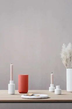 Lyngbyvasen i mørk grøn, H31 cm fra Lyngby Porcelæn