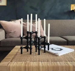 Lys i grå til Nagel lysestage