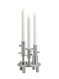 Lysestage large stål af Jaime Hayon