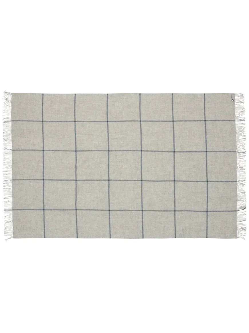 Mandø Plaid, medium grey fra Silkeborg Uldspinderi
