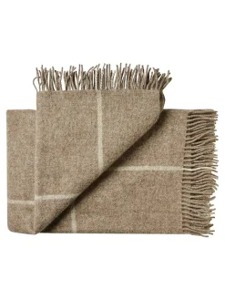 Mandø Plaid, medium grey fra Silkeborg Uldspinderi