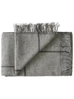 Mandø Plaid, nordic grey fra Silkeborg Uldspinderi