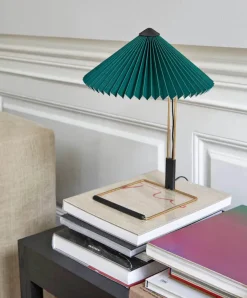 Matin Bordlampe, mirror plated base fra Hay