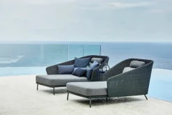 Mega Daybed, venstre, inkl. hyndesæt fra Cane-line