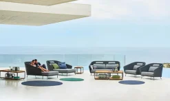 Mega 2-pers. Sofa, inkl. hyndesæt fra Cane-line