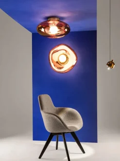 Melt Surface Væglampe, gold fra Tom Dixon