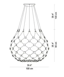 Mesh LED Pendel, Ø55 fra Luceplan
