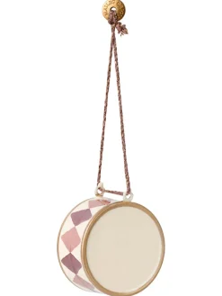 Metal ophæng, stor tromme, lys lilla fra Maileg