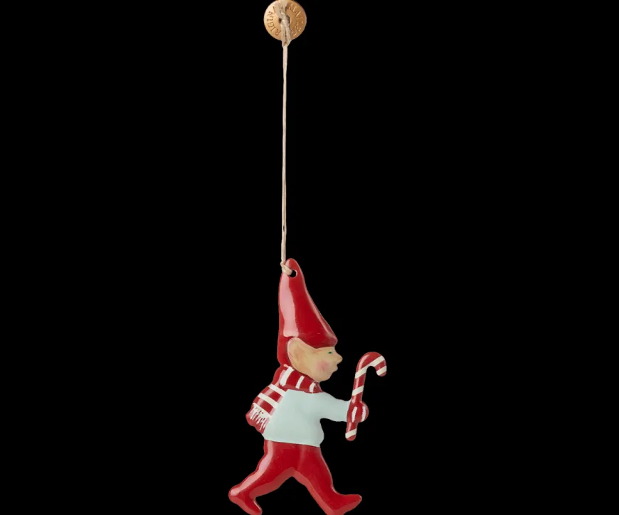 Metal ornament, Nisse - Ske fra Maileg