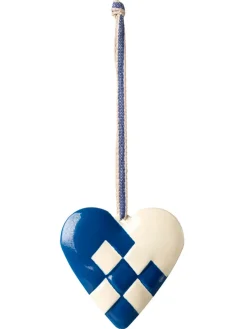 Metalophæng Stort Hjerte, dark blue fra Maileg