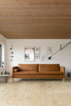 MH2614/MH2615 sofa, Frej læder fra Mogens Hansen