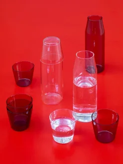 Milk, set of 1 carafe + 2 glasses, yellow fra Nine