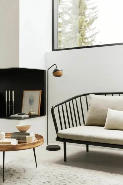 Mollis sofa, sort eg og uld fra Mater