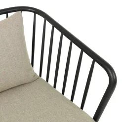 Mollis sofa, sort eg og uld fra Mater