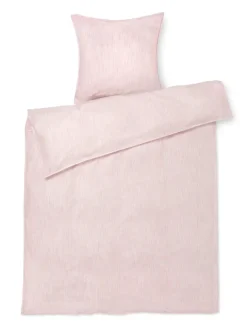 Monochrome Lines Sengetøj, rosa/hvid fra Juna