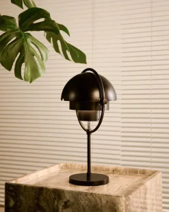 Multi-Lite Portable Bordlampe, krom/hvid fra GUBI