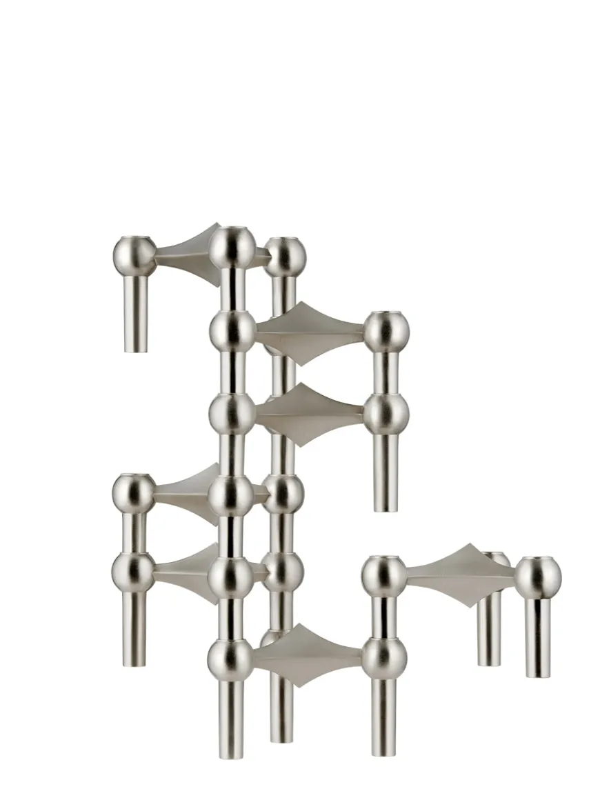 Nagel Lysestage, bronzeret messing fra STOFF Nagel