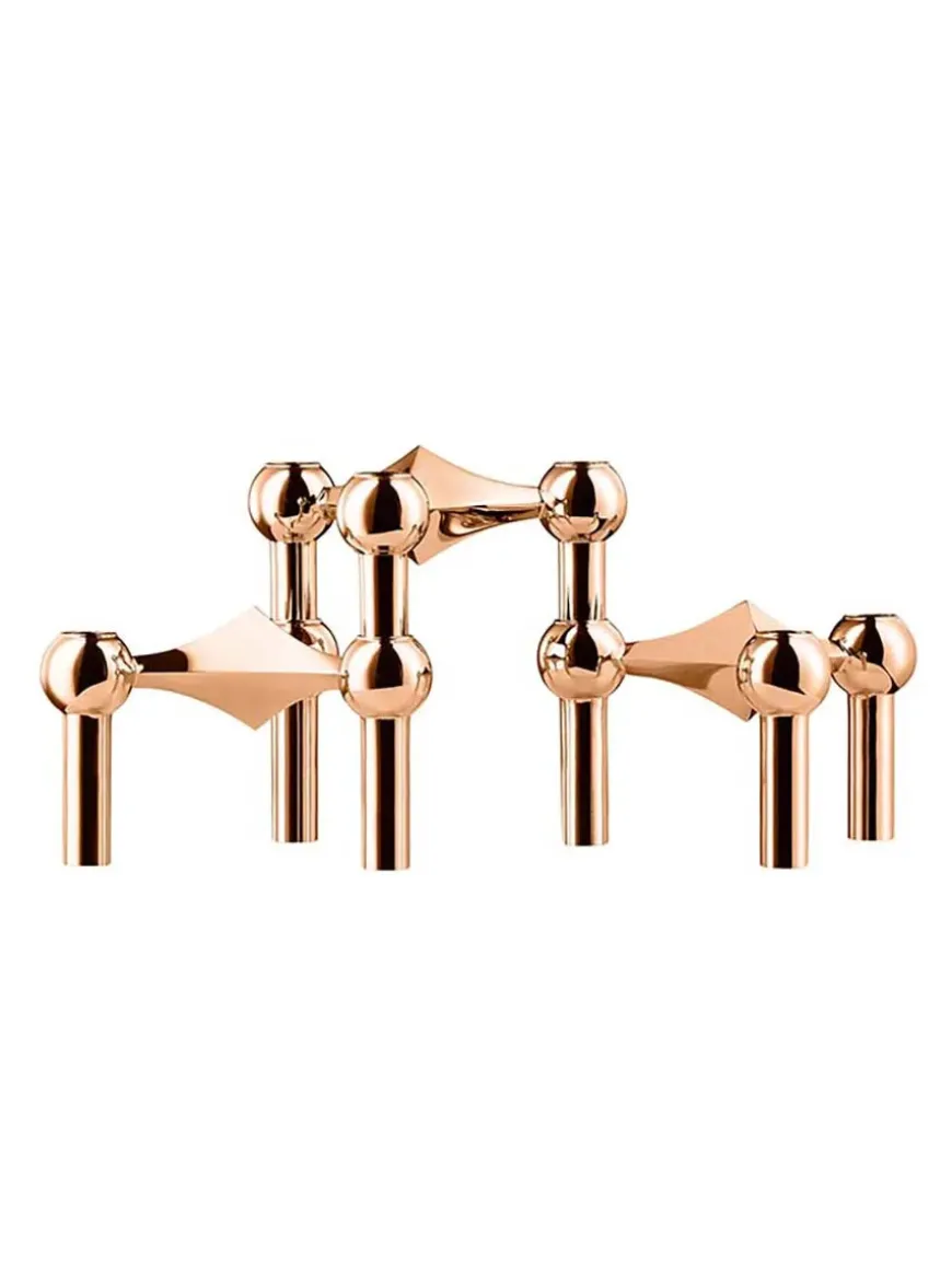 Nagel Lysestage, bronzeret messing fra STOFF Nagel