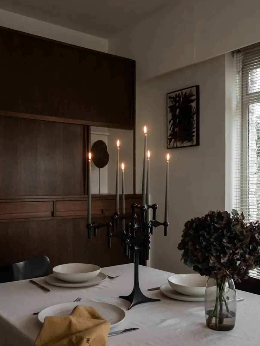 Nagel Lysestage, bronzeret messing fra STOFF Nagel