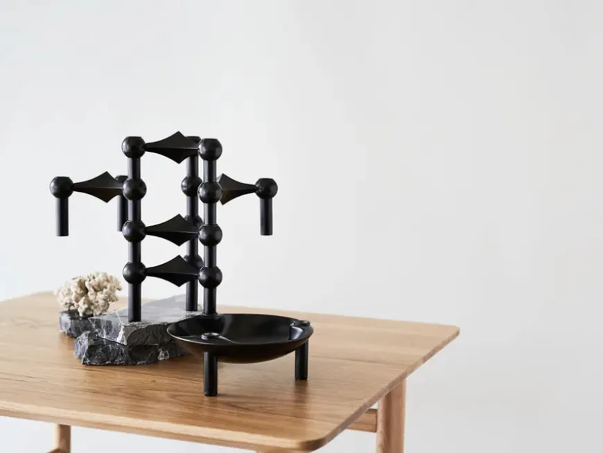 Nagel Lysestage, bronzeret messing fra STOFF Nagel