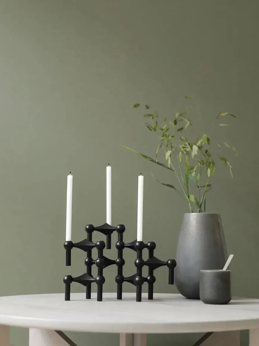 Nagel Lysestage, bronzeret messing fra STOFF Nagel