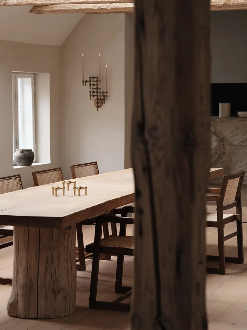 Nagel Lysestage, børstet krom fra STOFF Nagel